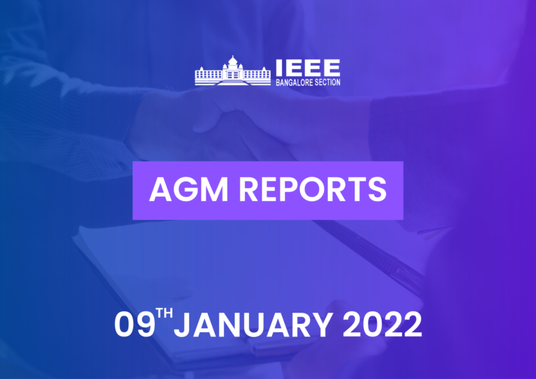 Annual General Meeting Reports IEEE Bangalore Section